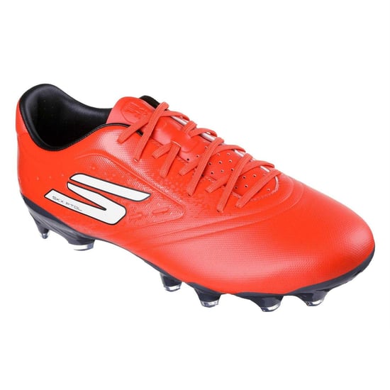 Skechers - Fußballschuhe mit festem Boden für Herren/Damen Unisex (Rot/Schwarz) - Image 5