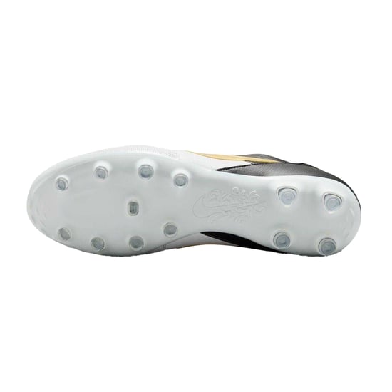 Nike - "Premier 3" Klassisch Fußballschuhe mit festem Boden für Herren, Leder (Weiß/Schwarz/Gold) - Image 4