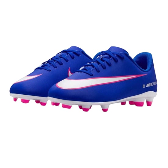 Nike - "Vapor" Fußballschuhe mit festem Boden für Kinder (Blau/Weiß/Pink) - Image 5