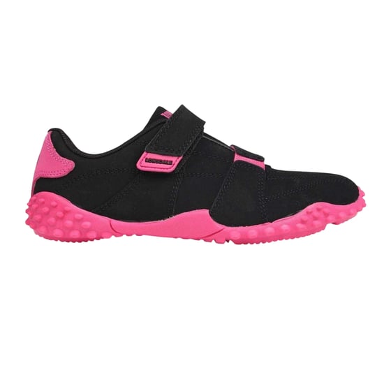 Lonsdale - "Fulham" Sneaker für Kinder, Leder (Schwarz/Kirsche) - Image 1