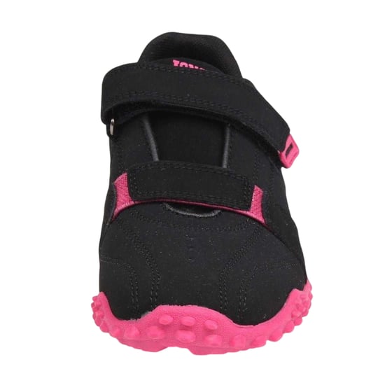 Lonsdale - "Fulham" Sneaker für Kinder, Leder (Schwarz/Kirsche) - Image 4