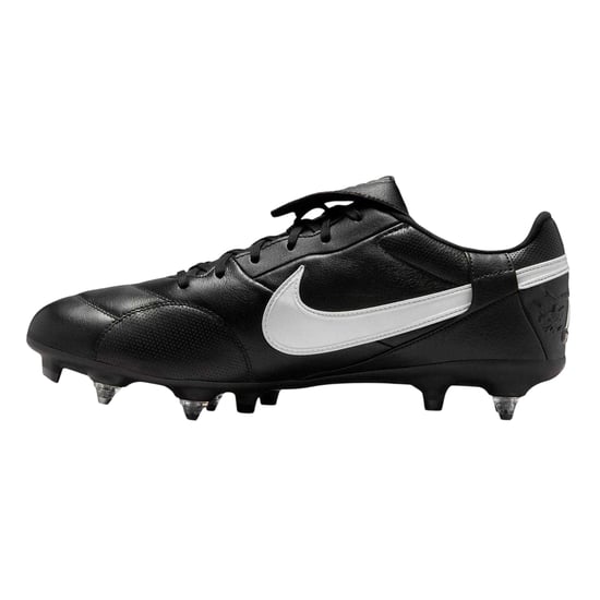 Nike - "Premier" Fußballschuhe für weichen Boden für Herren/Damen Unisex, Leder, Umgeklappte Zunge (Schwarz/Weiß) - Image 3