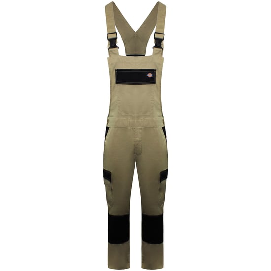 Dickies Everyday Herren Khaki/Schwarz Latzhose und Latzarbeitsschutzkleidung - Image 1