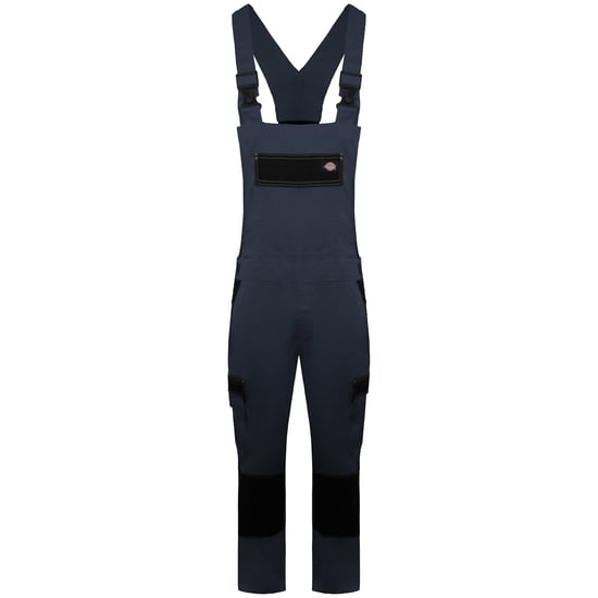 Dickies Everyday Herren Grau/Schwarz Latzhose und -träger Arbeitskleidung - Image 1