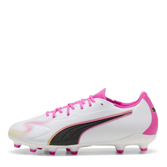 Puma - "King Match" Fußballschuhe mit festem Boden für Kinder (Pink) - Image 2