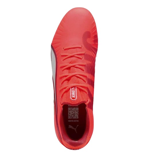 Puma - "King Ultimate" Fußballschuhe mit festem Boden für Kinder (Glutrot) - Image 3