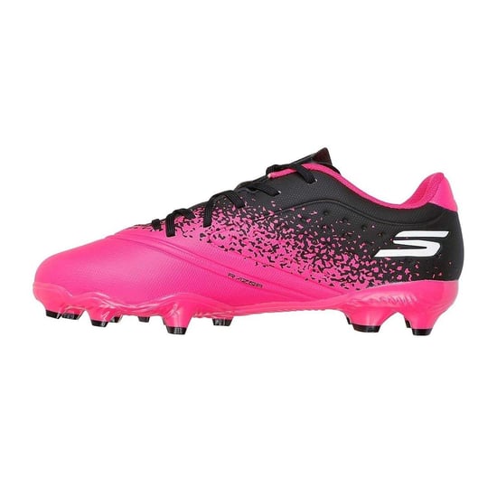 Skechers - "Razor" Fußballschuhe mit festem Boden für Kinder (Schwarz/Pink) - Image 2