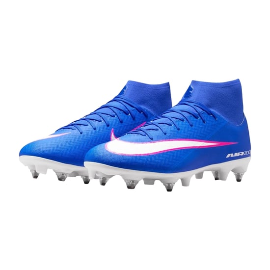 Nike - "Mercurial Superfly 10" Fußballschuhe für weichen Boden für Herren (Blau/Weiß/Pink) - Image 4