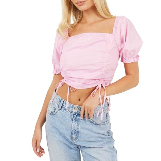 Brave Soul - Kurzes Top für Damen, Puffärmel (Pink) - Image 1
