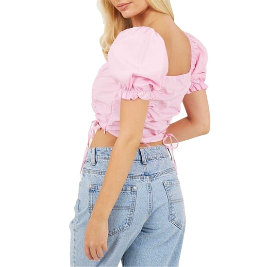 Brave Soul - Kurzes Top für Damen, Puffärmel (Pink) - Image 2
