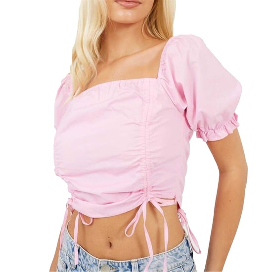 Brave Soul - Kurzes Top für Damen, Puffärmel (Pink) - Image 3