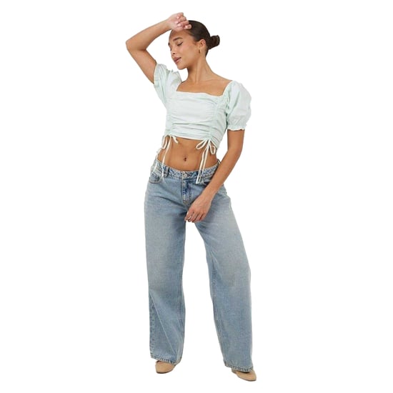 Brave Soul - Kurzes Top für Damen, Puffärmel (Minzgrün) - Image 4