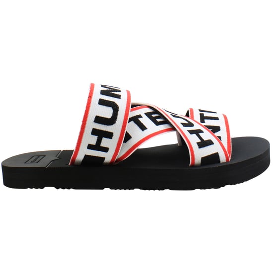 Hunter Elastische Crossover Logo Damen Weiße Zehentrenner - Image 1