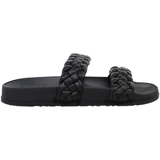Roxy Slippy Geflochtene Damen Schwarz Slipper - Image 1