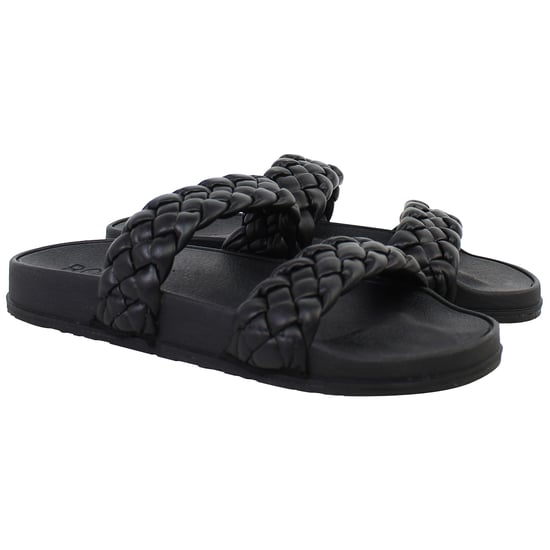 Roxy Slippy Geflochtene Damen Schwarz Slipper - Image 2