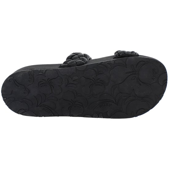 Roxy Slippy Geflochtene Damen Schwarz Slipper - Image 5