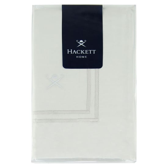 Hackett Home Quadrat Lichtgraue Baumwollkissenbezüge - Image 2