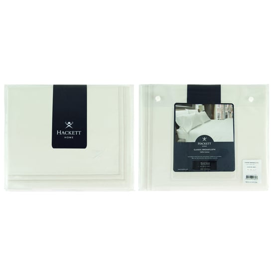 Hackett Home Classic Baumwoll-Perkal Bettwäsche Double Duvet Cover - Image 1