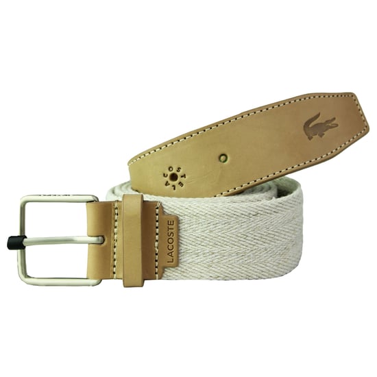Lacoste Gewebter Damenbrauner Naturgürtel - Image 1