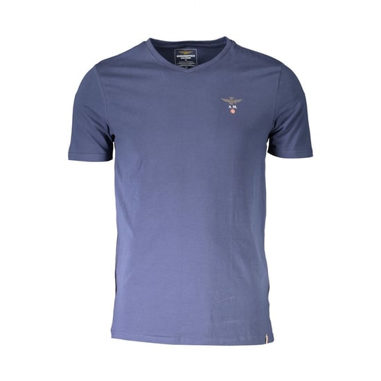 Aeronautica Militare Blaues Baumwoll-Herren-T-Shirt - Image 1