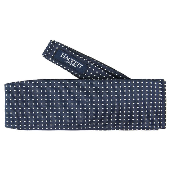 Hackett London bedruckte Seiden Herren dunkelblaue Fliegen - Image 3