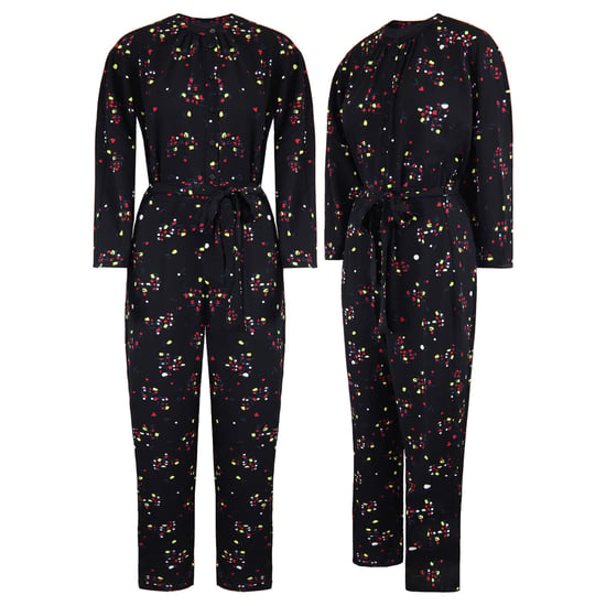 Armani Exchange Gemusterter Damen Schwarzer Jumpsuit - Image 3