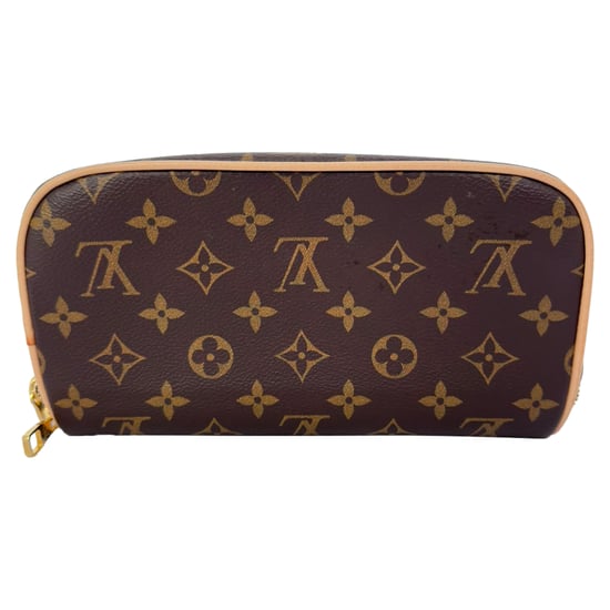 Louis Vuitton Monogram Kulturbeutel aus braunem Leder - Image 1