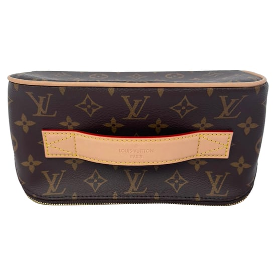 Louis Vuitton Monogram Kulturbeutel aus braunem Leder - Image 2