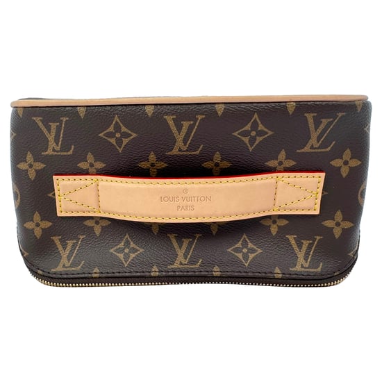 Louis Vuitton Monogram Kulturbeutel aus braunem Leder - Image 3