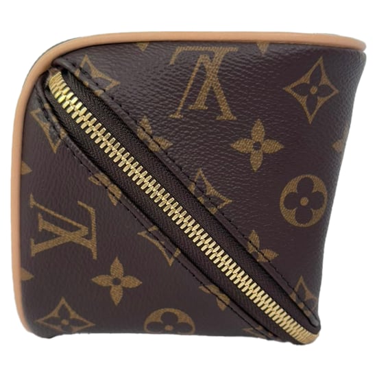 Louis Vuitton Monogram Kulturbeutel aus braunem Leder - Image 6