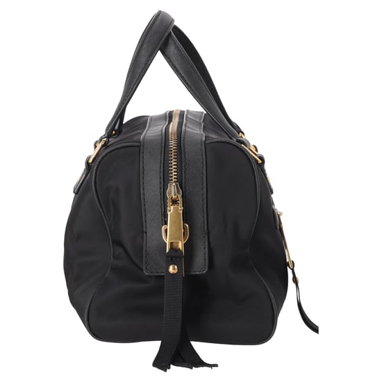 Marc Jacobs Trooper Bauletto Satchel Tasche aus schwarzem Nylon - Image 4