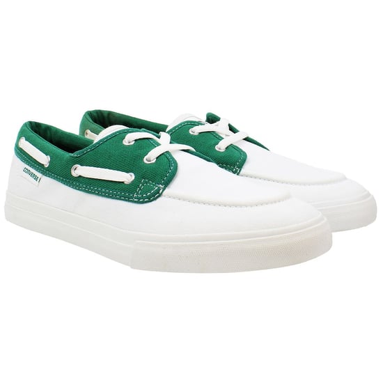 Converse Sea Star OX Herren Bootsschuhe Weiß/Grün - Image 2