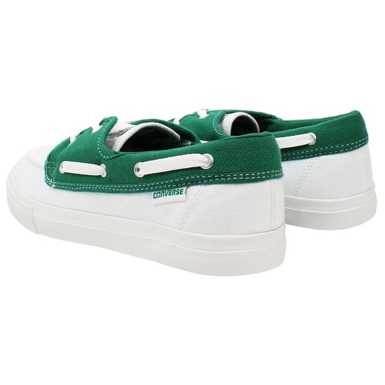 Converse Sea Star OX Herren Bootsschuhe Weiß/Grün - Image 3