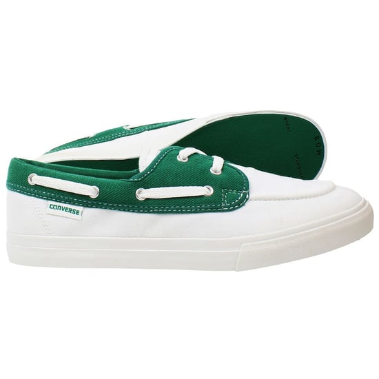 Converse Sea Star OX Herren Bootsschuhe Weiß/Grün - Image 4
