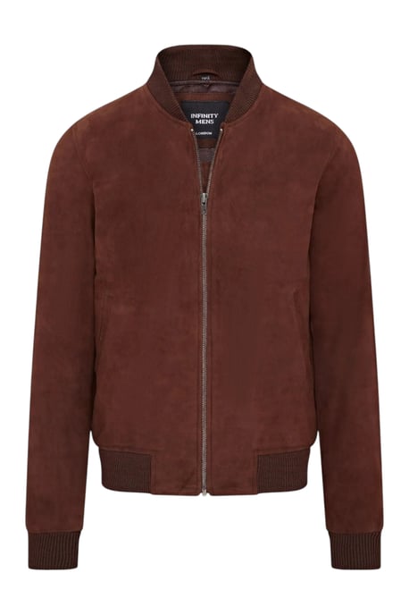 Herren Braune Ziegen-Wildleder MA-1 Bomberjacke-North - Image 2