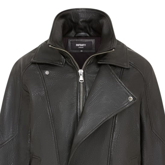 Herren Schwarze Lammleder-Biker-Blouson-Jacke – Big Bomber - Image 5