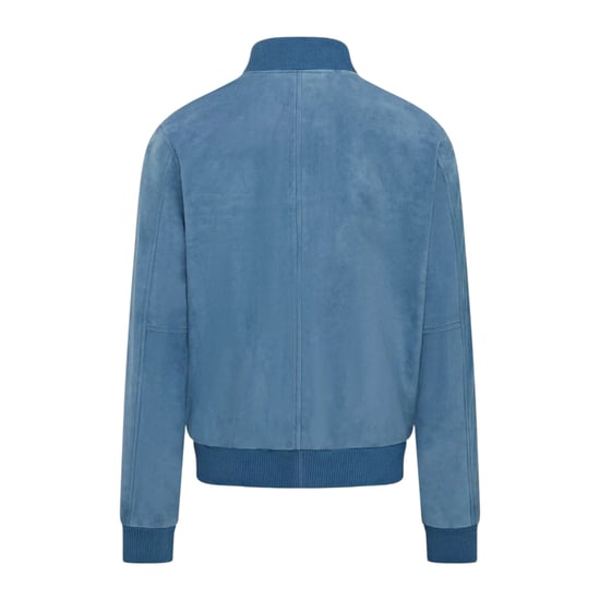 Herren Blue Goat Suede MA-1 Bomberjacke – Antalya - Image 5