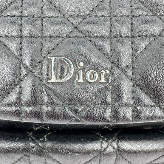 Dior Stardust Cannage Stepp-Rucksack aus schwarzem Lammleder - Image 3