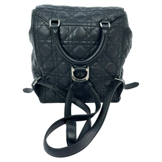 Dior Stardust Cannage Stepp-Rucksack aus schwarzem Lammleder - Image 5