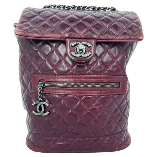 Chanel Kleiner Bergsteig-Rucksack aus burgunderfarbenem Kalbsleder - Image 3