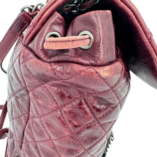 Chanel Kleiner Bergsteig-Rucksack aus burgunderfarbenem Kalbsleder - Image 6