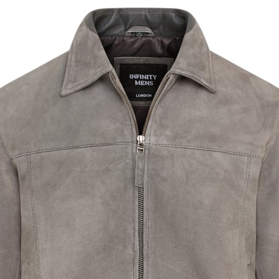 Herren Stone Goat Wildleder-Harrington-Bikerjacke – Berlin - Image 5