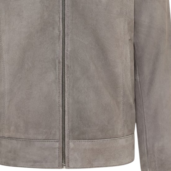 Herren Stone Goat Wildleder-Harrington-Bikerjacke – Berlin - Image 6