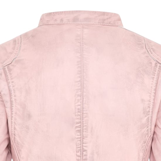 Damen-Biker-Rennabzeichen Pink Lederjacke – Eastleigh - Image 6