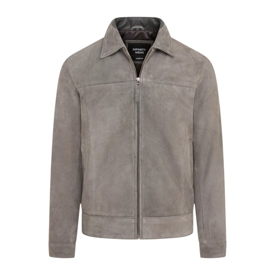 Herren Stone Goat Wildleder-Harrington-Bikerjacke – Bursa - Image 2