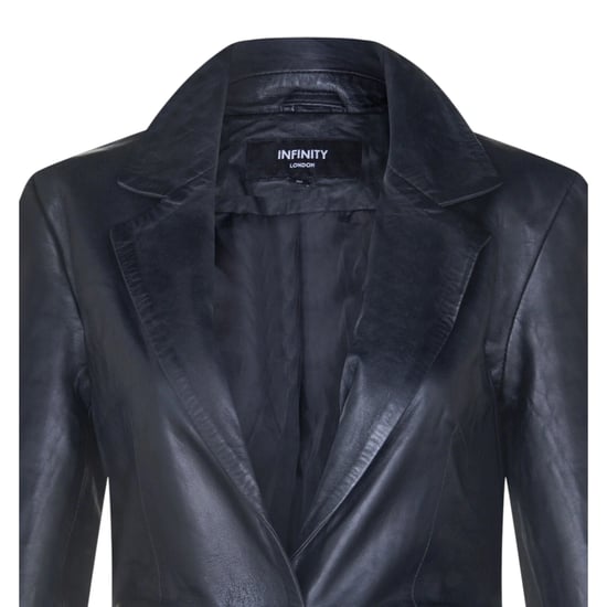 Schwarze italienische Lederblazerjacke für Frauen – Chongqing - Image 6