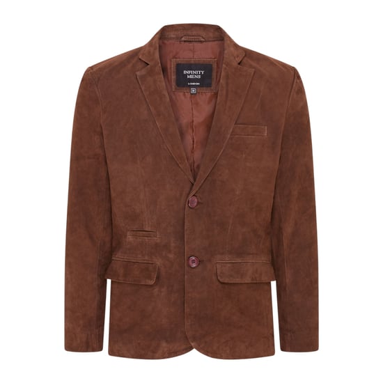 Herren italienische braune Wildleder-Blazerjacke – Trabzon - Image 2