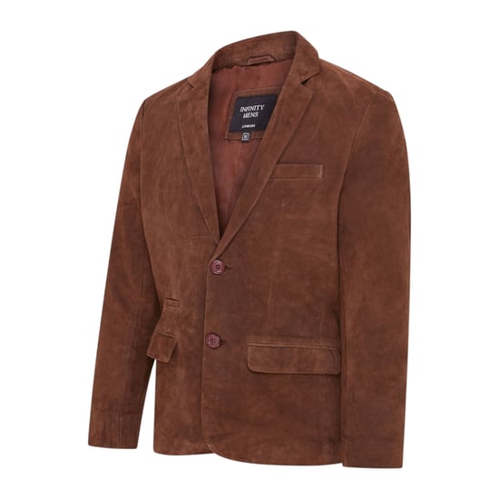 Herren italienische braune Wildleder-Blazerjacke – Trabzon - Image 4