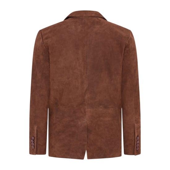 Herren italienische braune Wildleder-Blazerjacke – Trabzon - Image 5