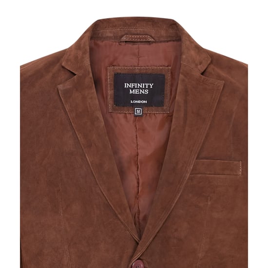 Herren italienische braune Wildleder-Blazerjacke – Trabzon - Image 6